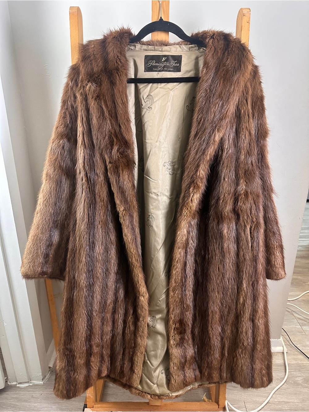 Vintage Flemington Furs Full-Length Ranch Mink Coat